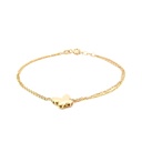 PULSERA MARIPOSA ORO AMARILLO 