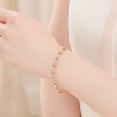 PULSERA BOLAS TRES OROS 