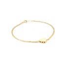 PULSERA CORAZON ORO AMARILLO