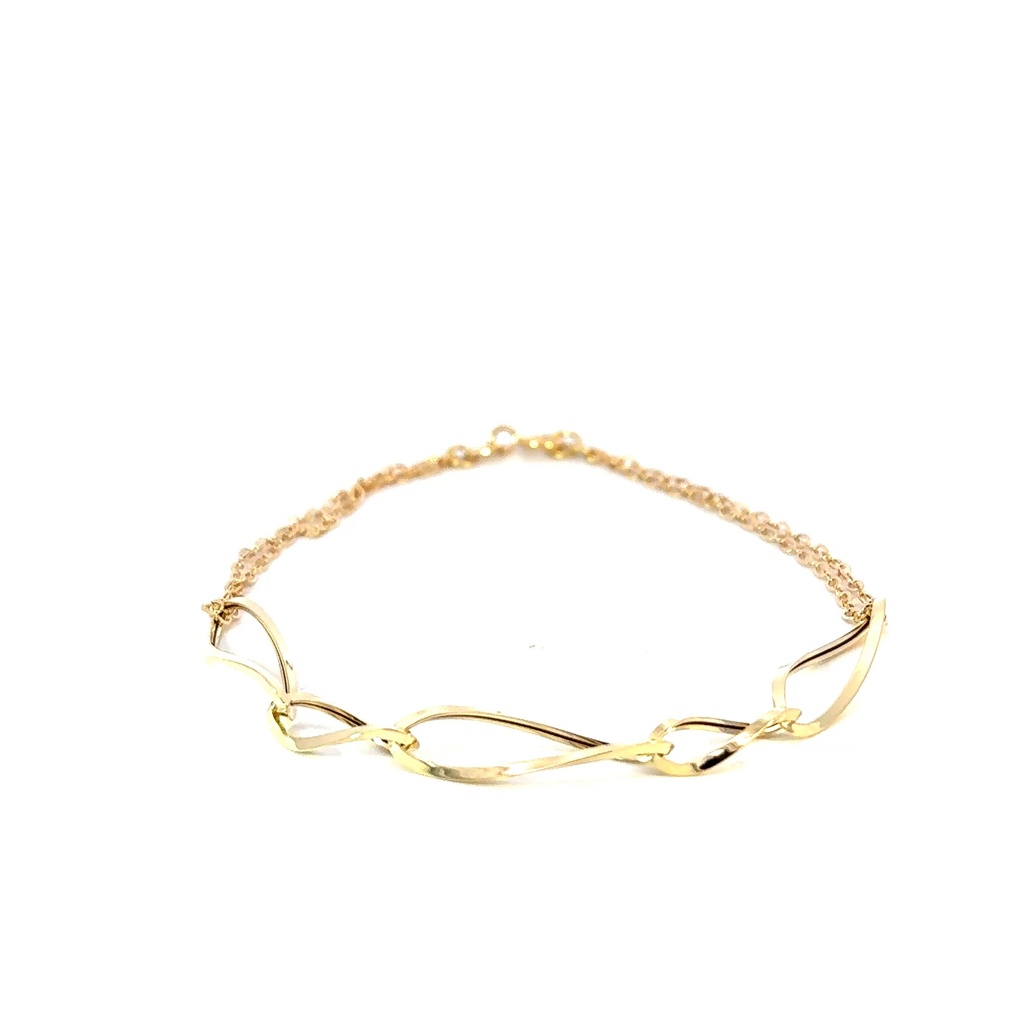 PULSERA AROS ORO AMARILLO