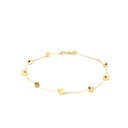 PULSERA CUBOS ORO AMARILLO