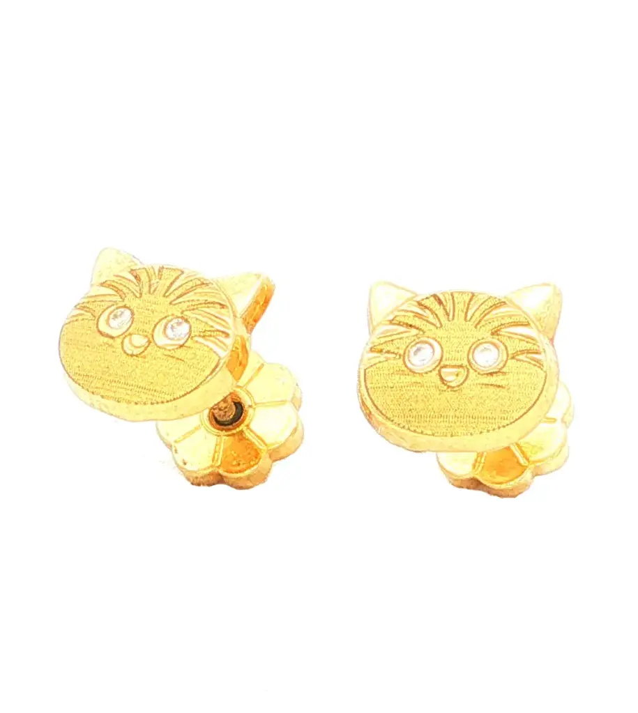 TOPOS GATO C/2 P. 0,80mm ORO AMARILLO