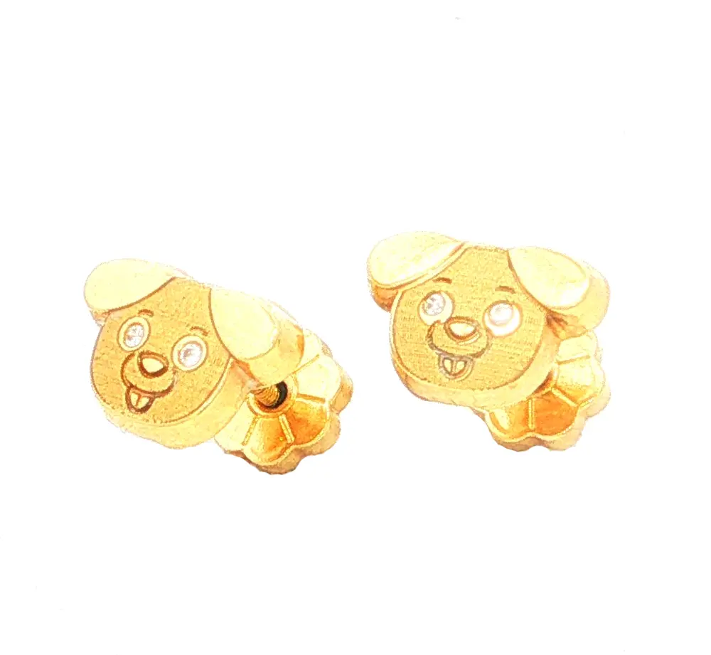 TOPOS PERRITO C/2 P. 0,80mm ORO AMARILLO