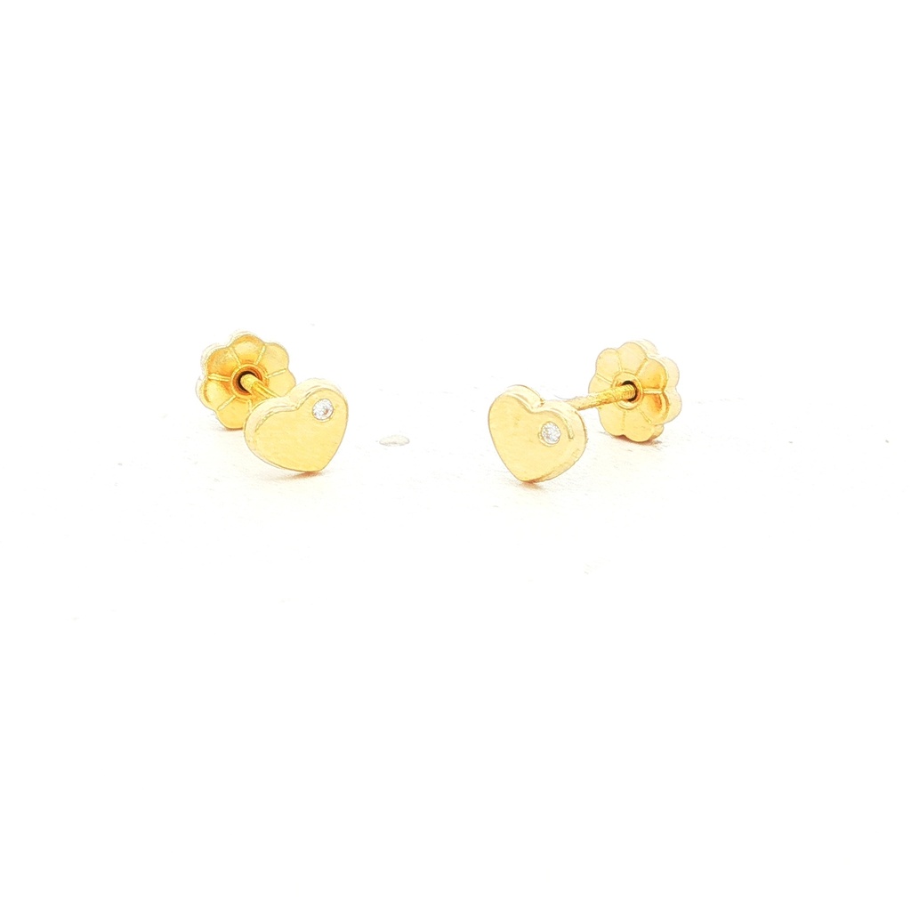 TOPOS MINI MINI CORAZON CAP 1mm ORO AMARILLO