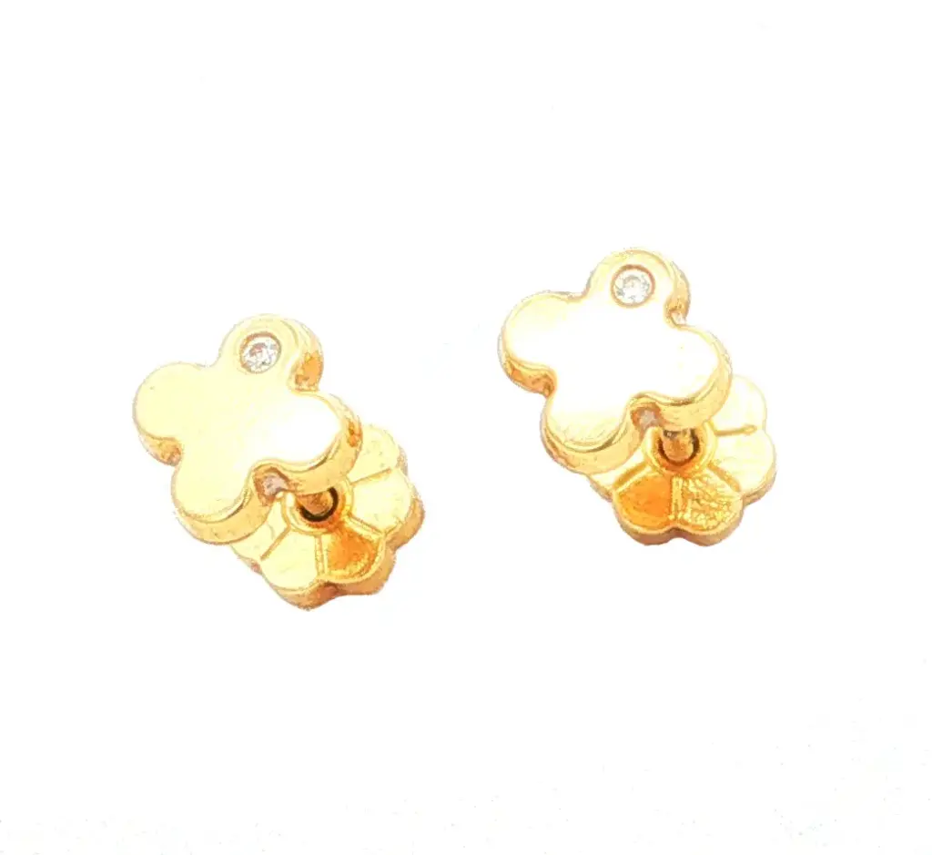 TOPOS MINI MINI FLOR 4 PET. C/P 1mm ORO AMARILLO