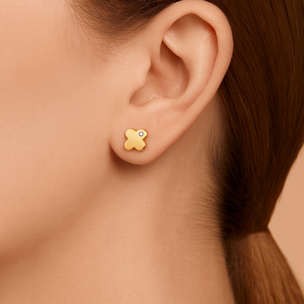 TOPOS MINI MINI FLOR 4 PET. C/P 1mm ORO AMARILLO