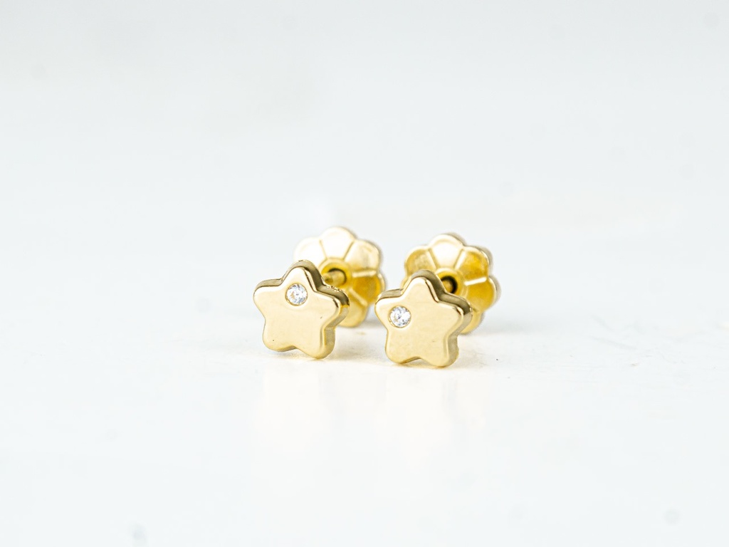 TOPOS MINI MINI ESTRELLA C/P 1mm ORO AMARILLO