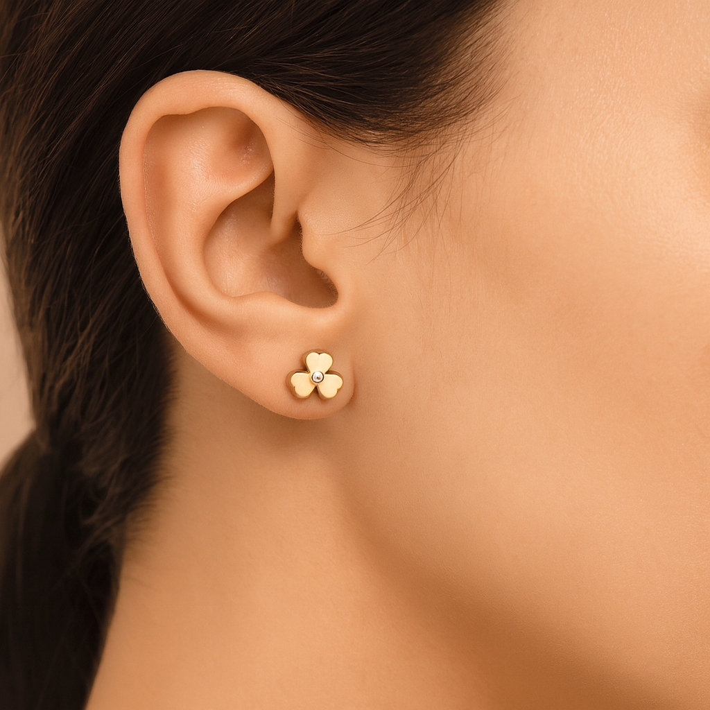 TOPOS TREBOL C/1 P. 1,25mm ORO AMARILLO