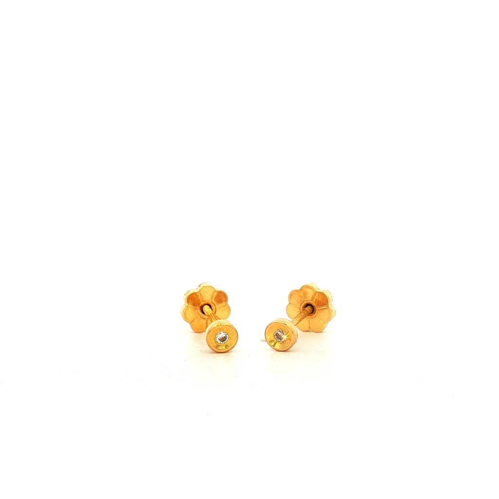 TOPOS REDONDO  ACUCHARADO C/P 1.5mm ORO AMARILLO