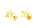 TOPOS ESTRELLA SIMPLE GRANDE CON FACETAS ORO AMARILLO