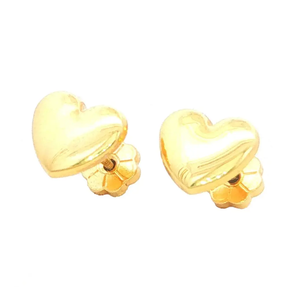 TOPOS CORAZON SIMPLE ORO AMARILLO