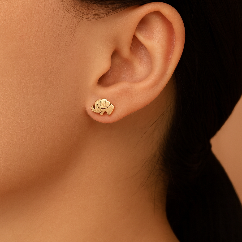 TOPOS MINI ELEFANTE CORAZON  C/P, 0,80mm ORO AMARILLO