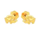 TOPOS MINI ELEFANTE CORAZON  C/P, 0,80mm ORO AMARILLO