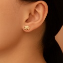 TOPOS MINI ELEFANTE CORAZON  C/P, 0,80mm ORO AMARILLO