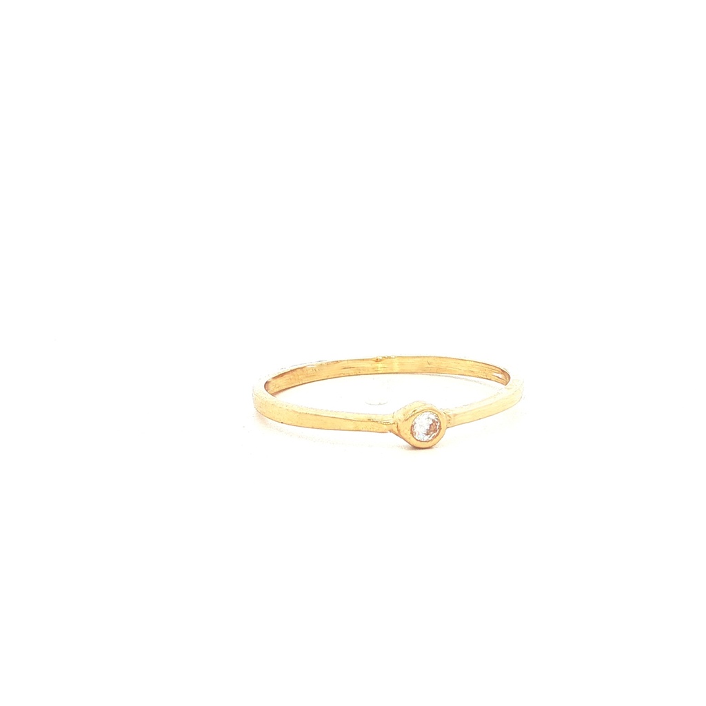 ANILLO SOLITARIO ORO AMARILLO
