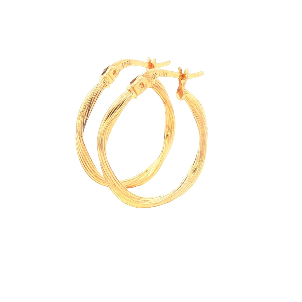 CANDONGAS TORCHADA RAYADA ORO AMARILLO