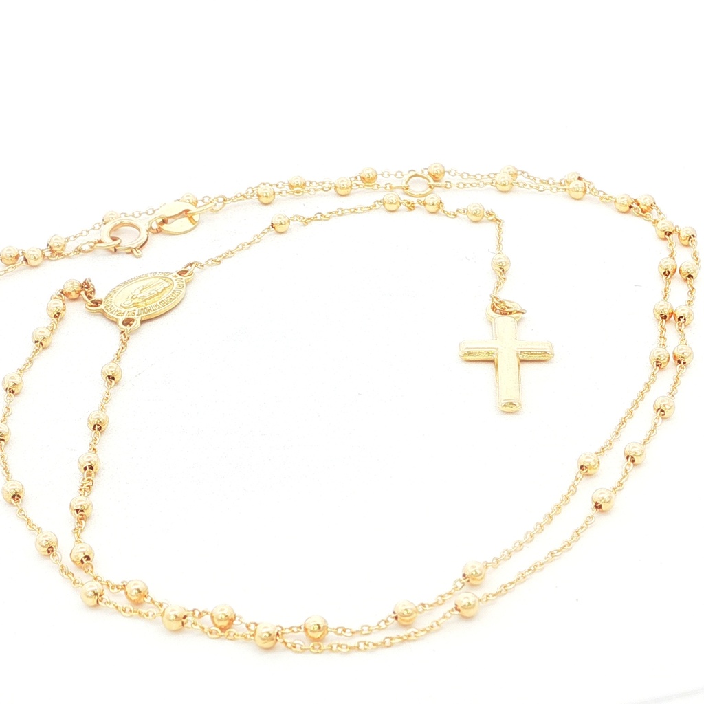 ROSARIO BOLA DIAMANTADA NUMERO 2,2 MILIMETROS ORO AMARILLO