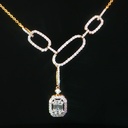 CADENA DIAMANTES ORO AMARILLO