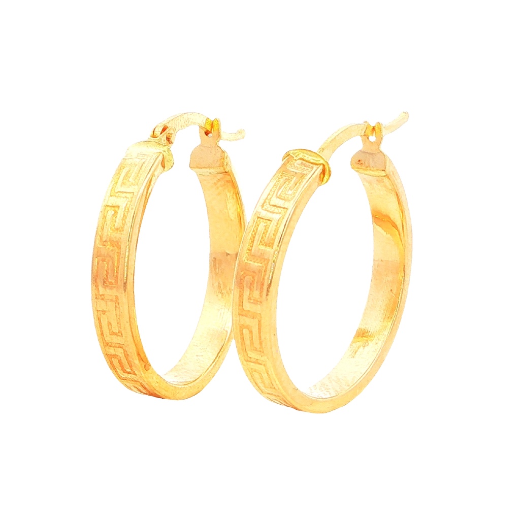 CANDONGAS VERSACE PLANAS ORO AMARILLO