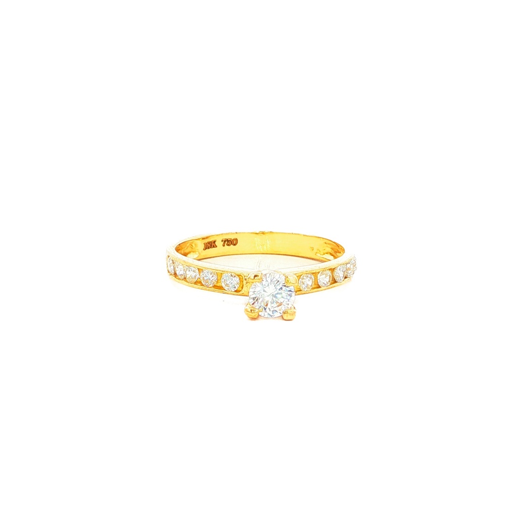 ANILLO SOLITARIO CASTING ORO AMARILLO