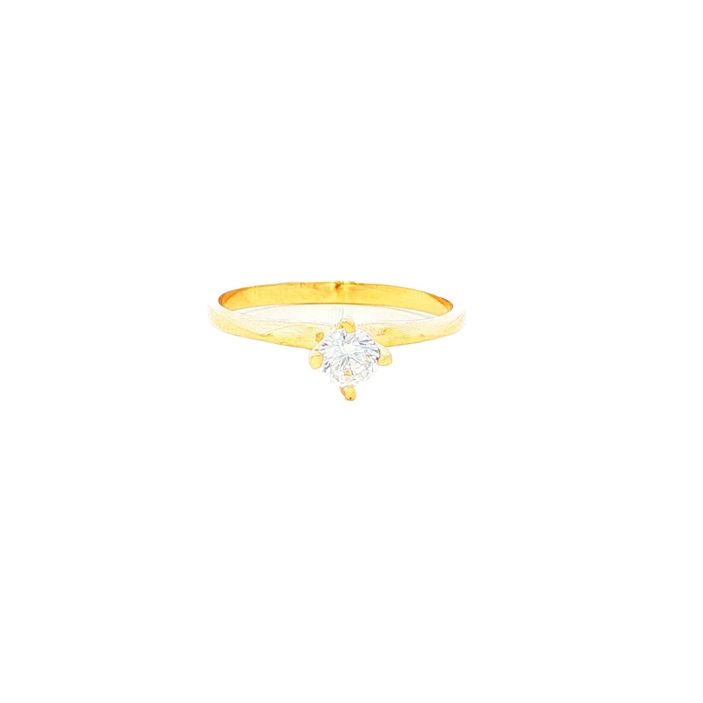 ANILLO SOLITARIO ORO AMARILLO