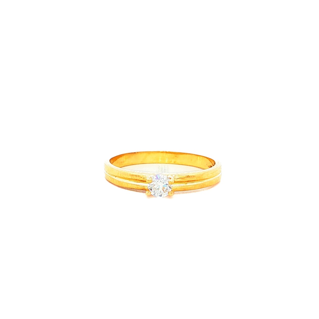 ANILLO SOLITARIO ORO AMARILLO