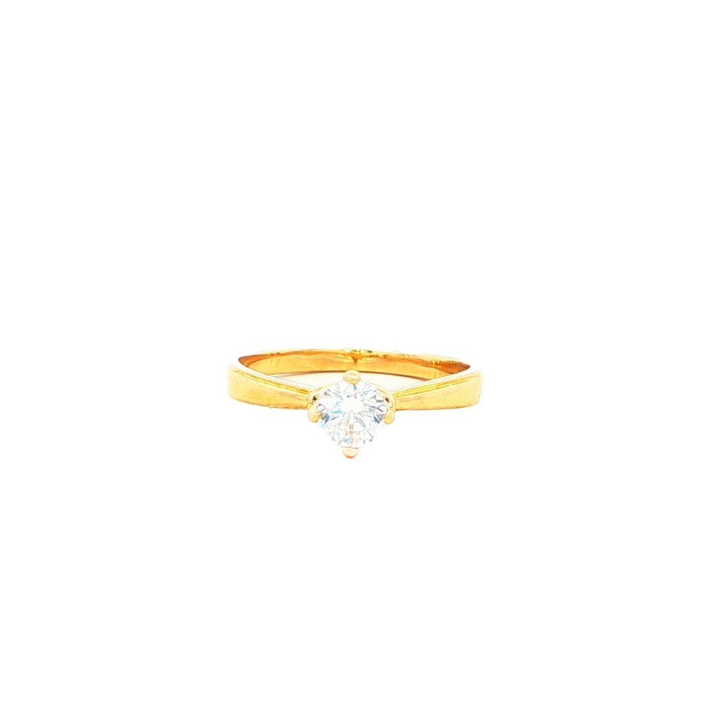 ANILLO SOLITARIO ORO AMARILLO