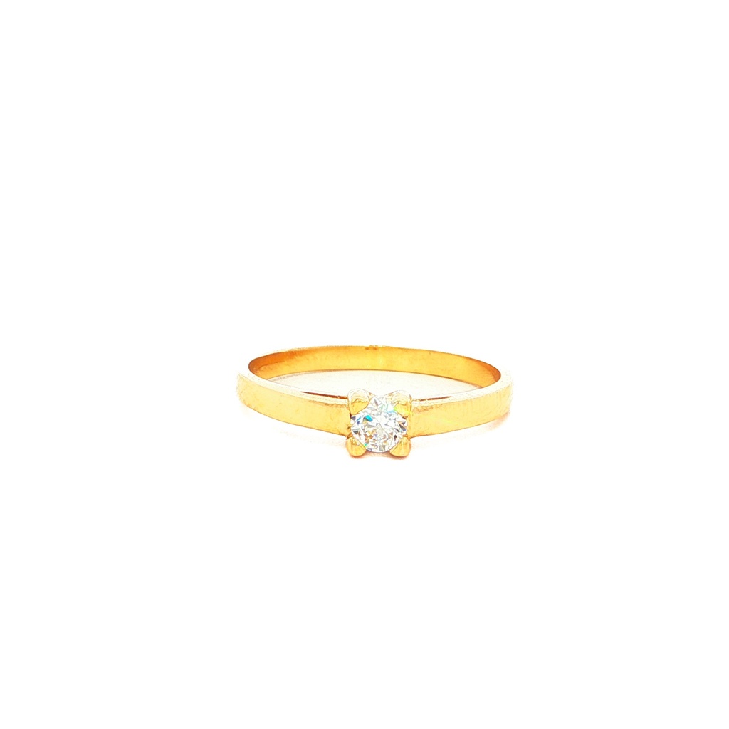 ANILLO SOLITARIO ORO AMARILLO