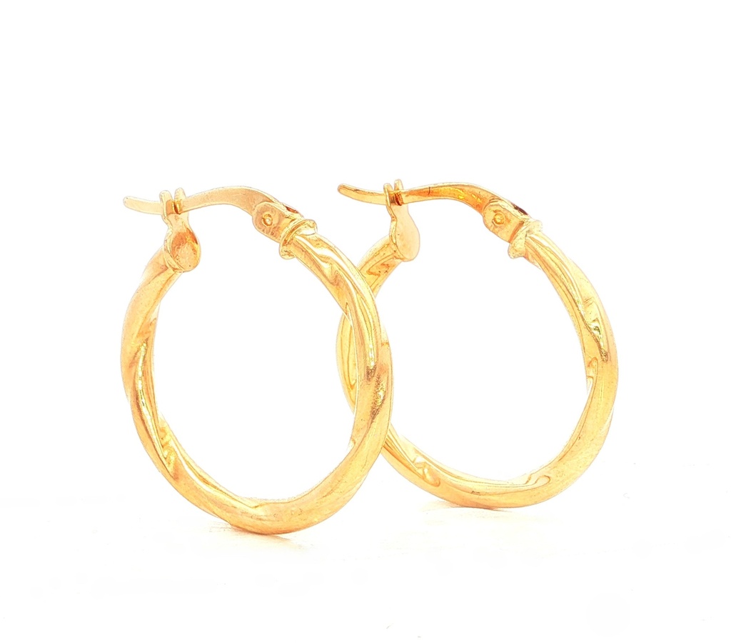 CANDONGAS MELCOCHAS LISAS ORO AMARILLO