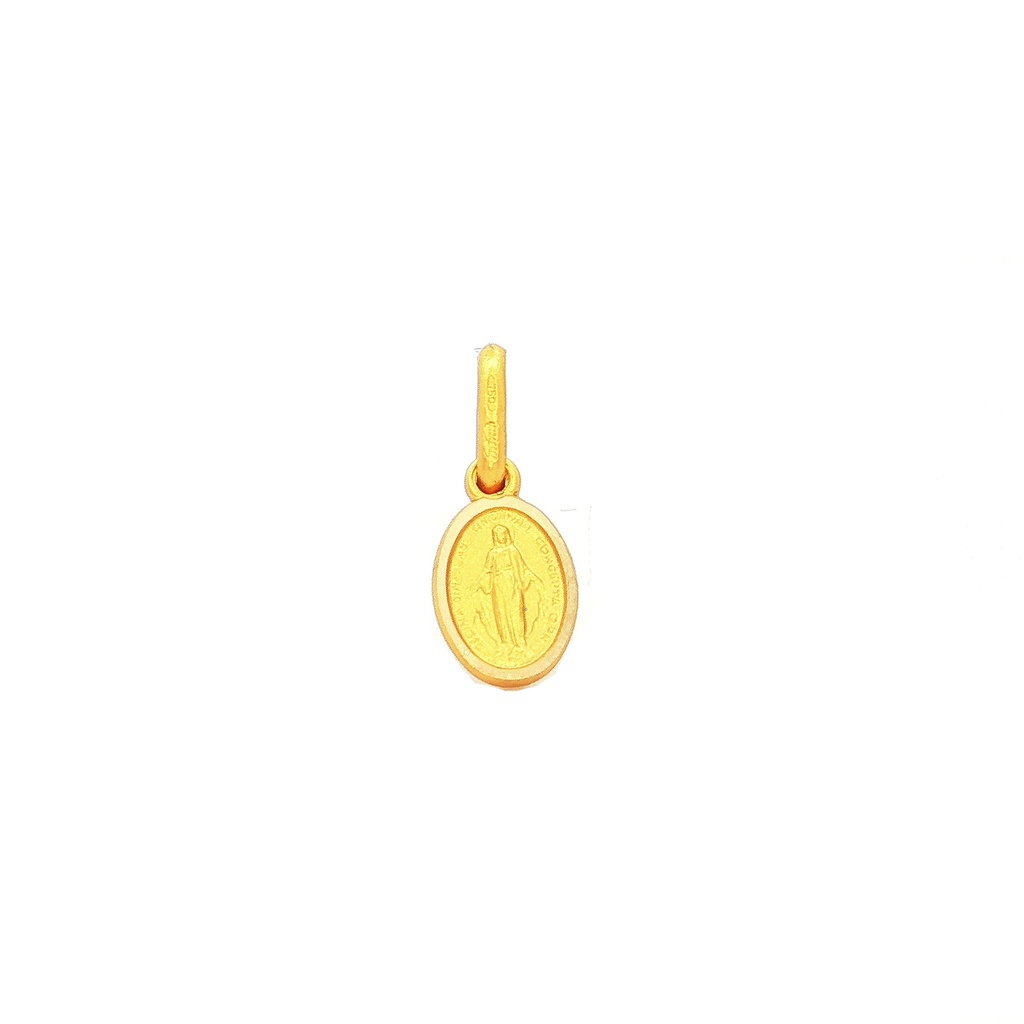 DIJE MEDALLA  VIRGEN MILAGROSA ORO AMARILLO