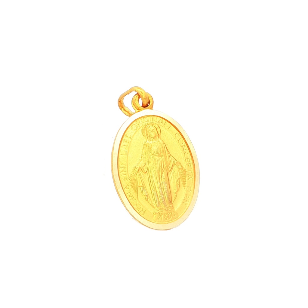 DIJE MEDALLA  VIRGEN MILAGROSA ORO AMARILLO
