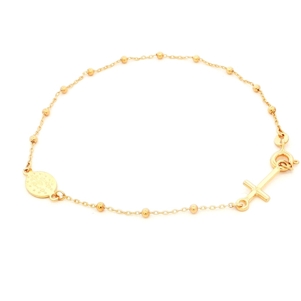PULSERA DENARIO ORO AMARILLO
