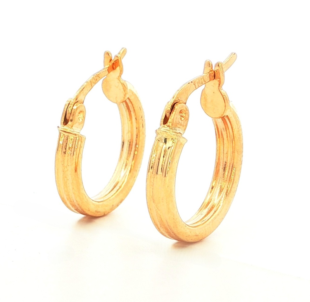 CANDONGAS LINEAL ORO AMARILLO