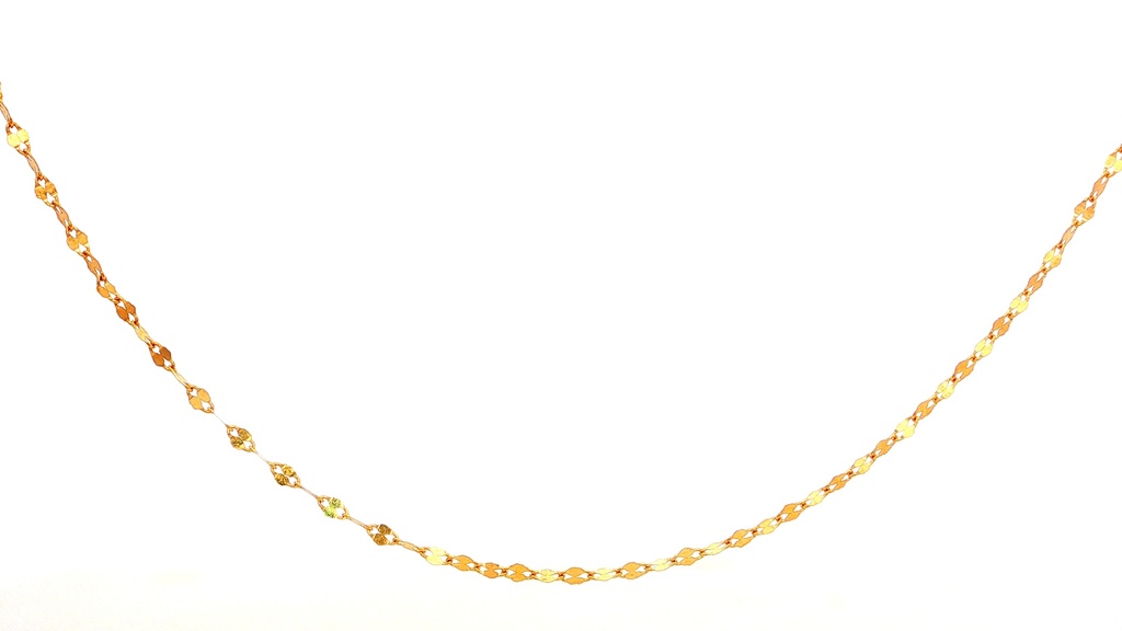 CADENA CRISPETA ORO AMARILLO