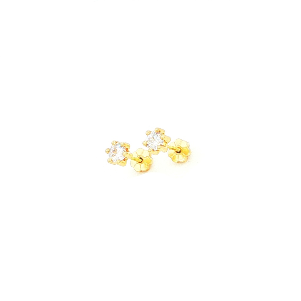 TOPOS GARRA TIPO FUNDICION 6 PATILLAS C/P 4MM ORO AMARILLO