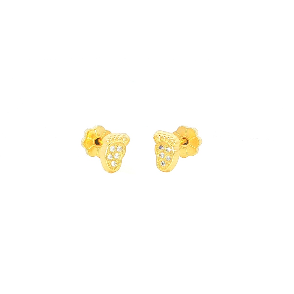 TOPOS PIE BEBE C/5 P. 0,80 "MICRO ENGASTE" ORO AMARILLO