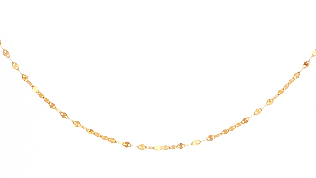 CADENA CRISPETA  ORO AMARILLO