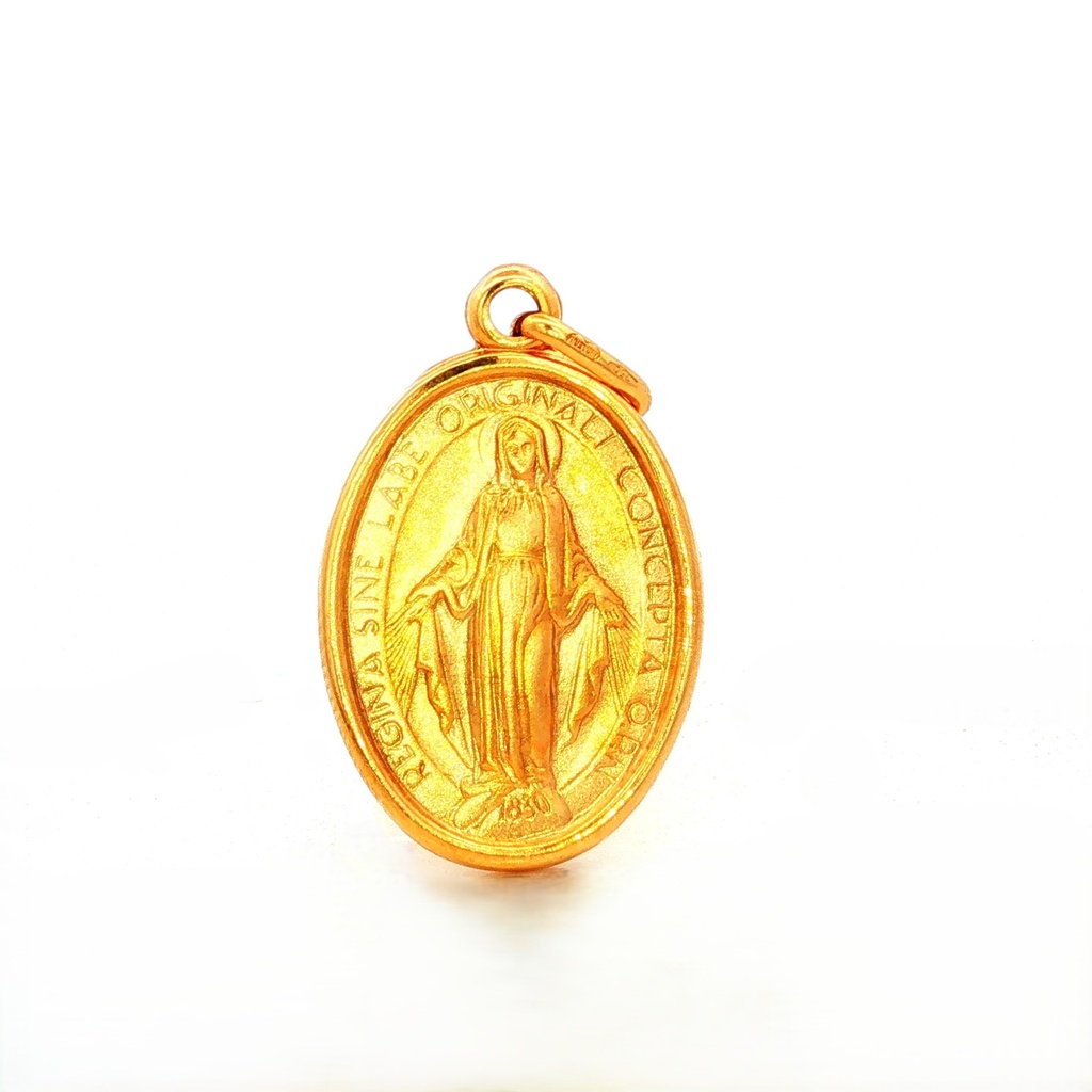 MEDALLA VERGEN MILAGROSA ORO AMARILLO