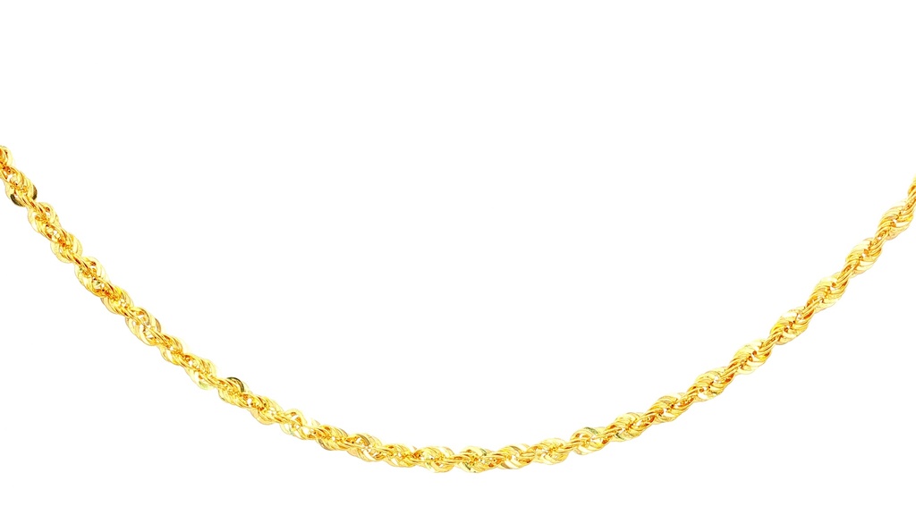 CADENA FRANCISCANA ORO AMARILLO GLITTER
