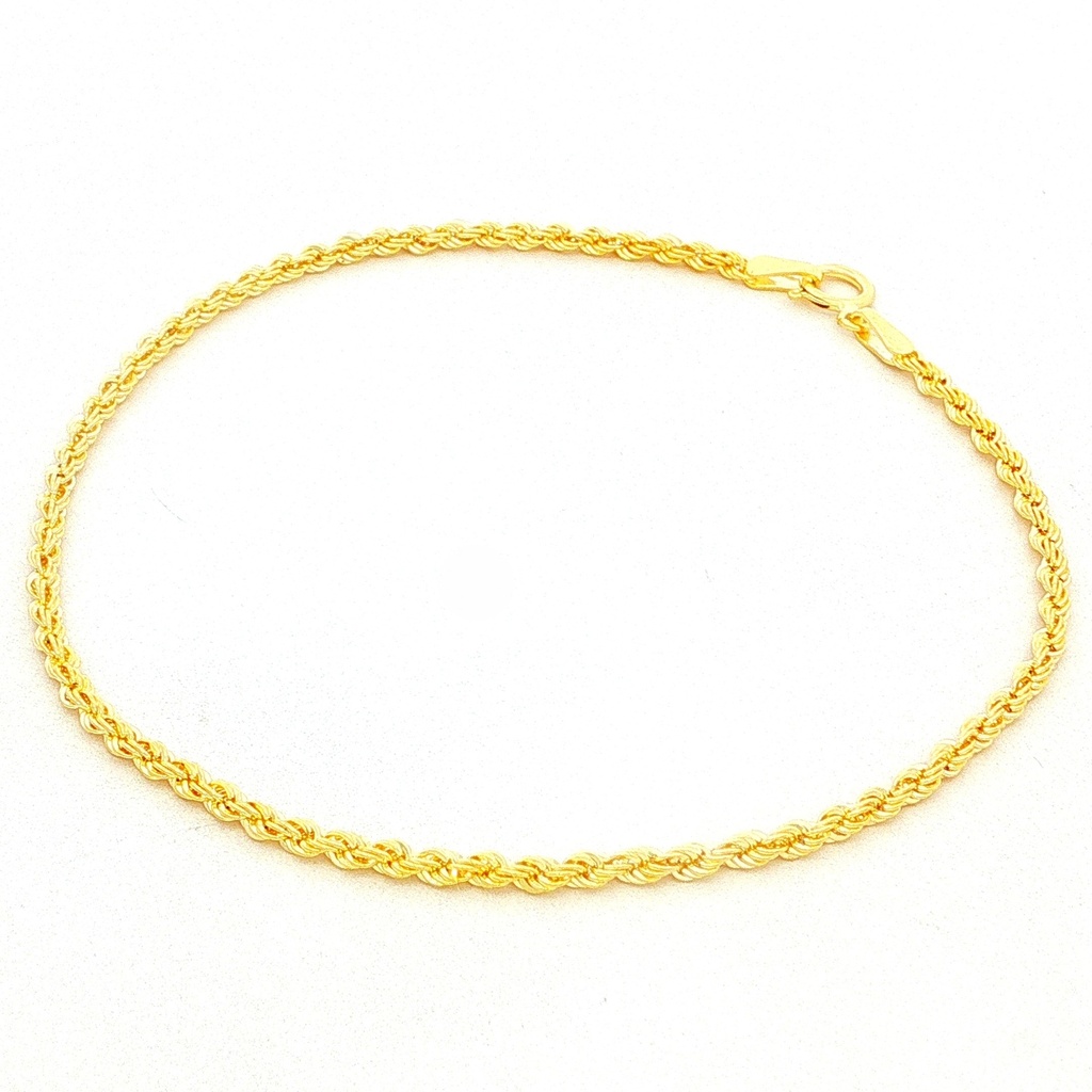 PULSERA FRANCISCANA ORO AMARILLO LASER