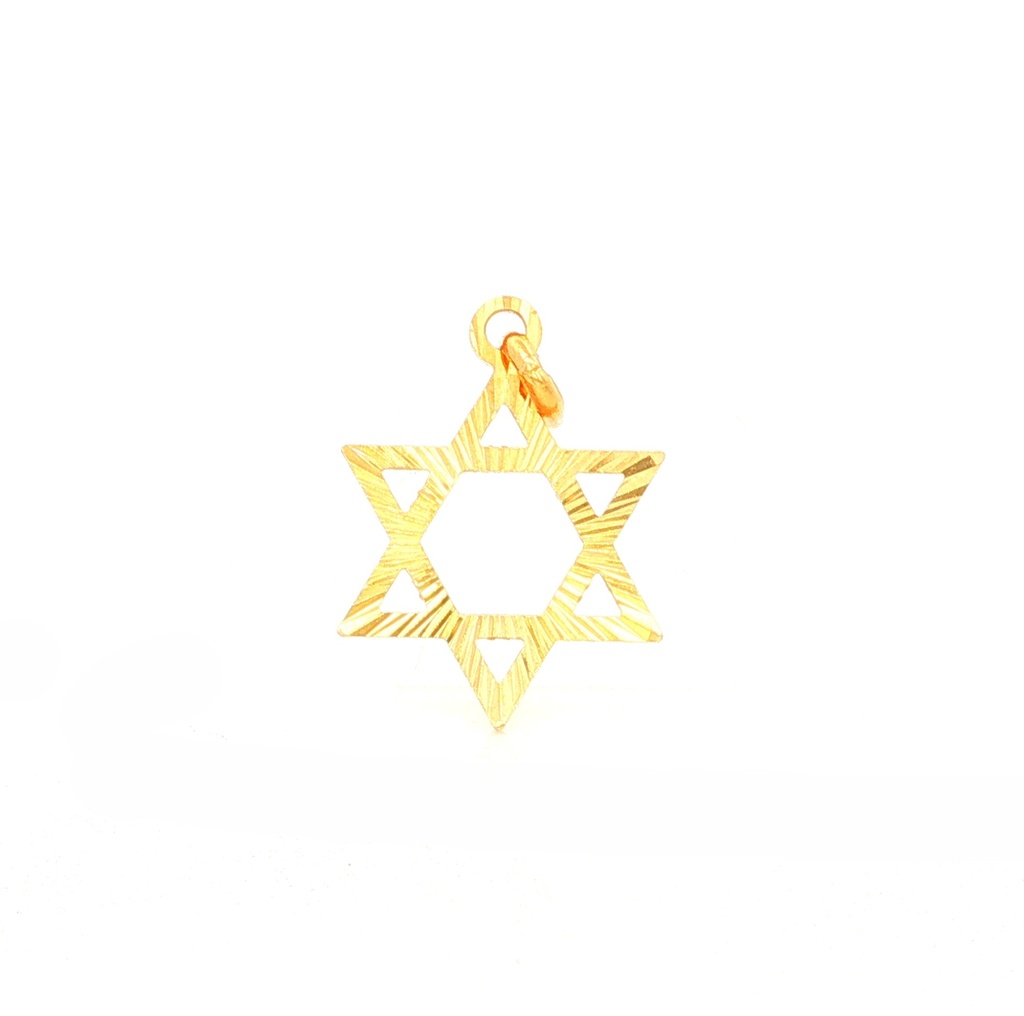 DIJE ESTRELLA DE DAVID ORO AMARILLO
