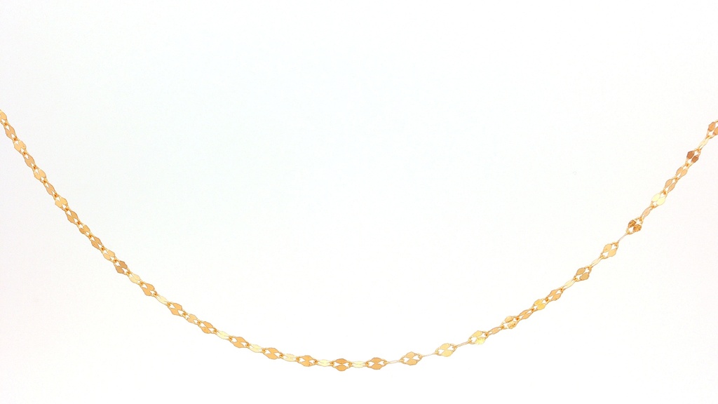 CADENA CRISPETA ORO AMARILLO
