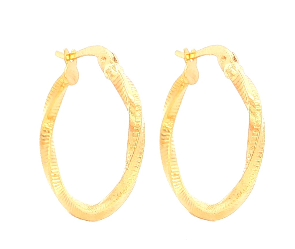 CANDONGAS MELCOCHA RAYADAS ORO AMARILLO