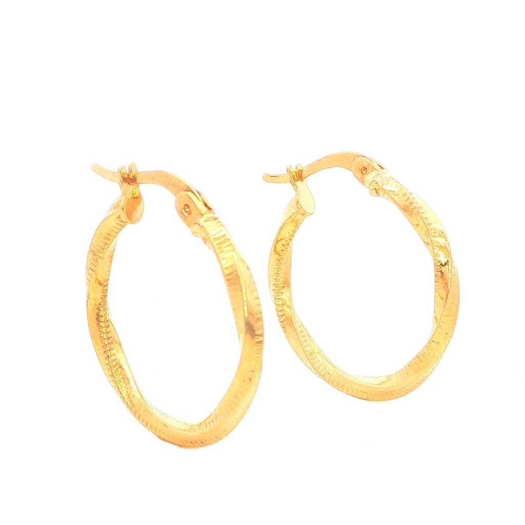 CANDONGAS MELCOCHA RAYADAS ORO AMARILLO