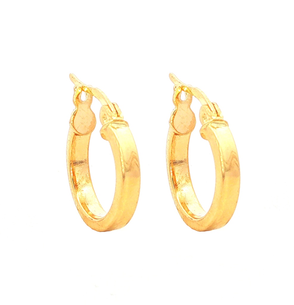 CANDONGAS LISAS ORO AMARILLO