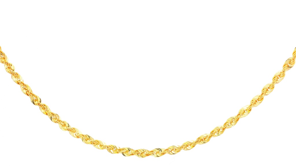 CADENA FRANCISCANA ORO AMARILLO GLITTER