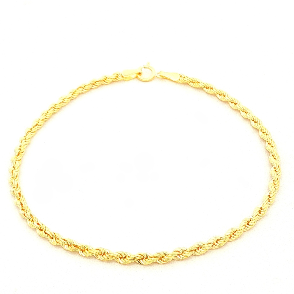PULSERA FRANCISCANA ORO AMARILLO DIAMANTADA