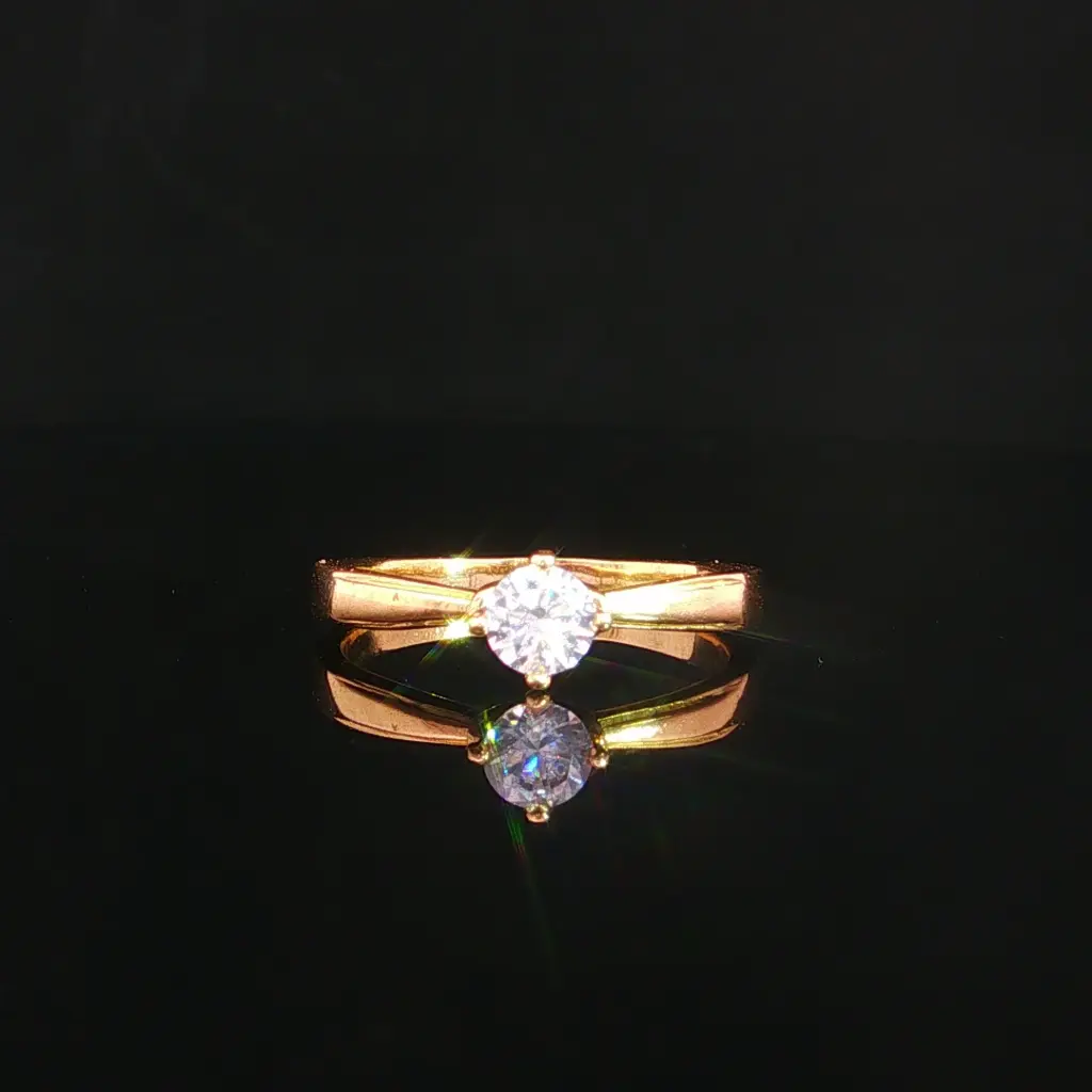 ANILLO SOLITARIO 4 UÑAS ORO AMARILLO