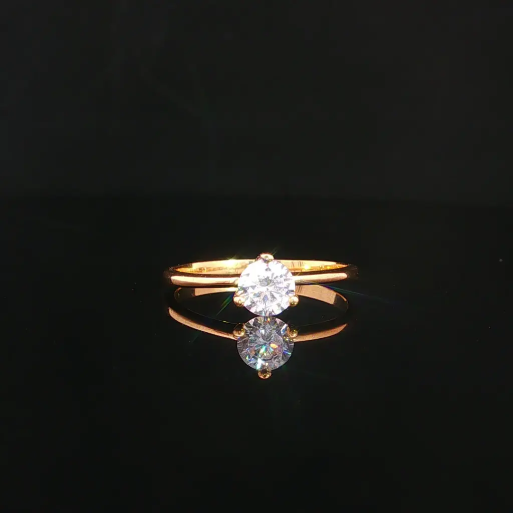 ANILLO SOLITARIO 3 UÑAS ORO AMARILLO