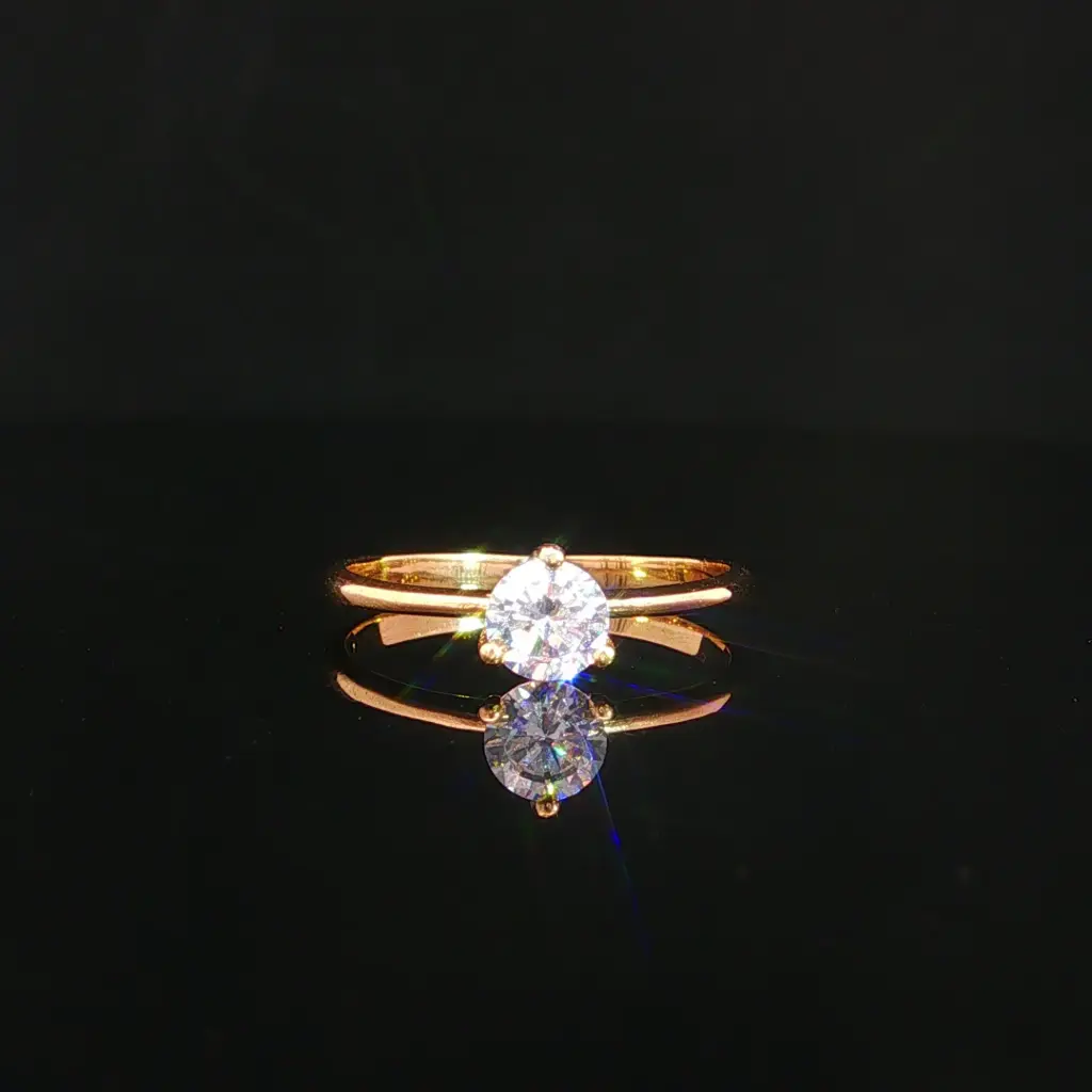 ANILLO SOLITARIO 3 UÑAS ORO AMARILLO